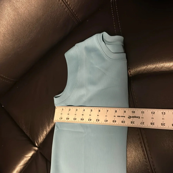 Mondetta Ladies' Soft Ribbed Short Sleeve Active Top, Adriatic Blue X-Small NWOT - Picture 9 of 11